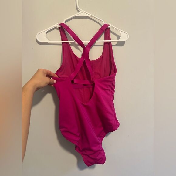 Athleta Malibu One Piece Fuchsia Pink One-Piece Swimsuit XS - Picture 4 of 8